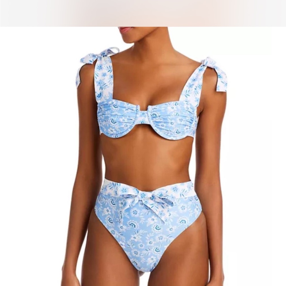 Capittana Blue Floral Bikini Set